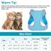 GOTRUST Cat Harness and Lead Set Breathable Mesh Kitten Harness Adjustable Escape-Proof Cat Vest with Leash Reflective Pet Harness for Small Animals Rabbit Cats Puppy - Blue - Buy Online on GoSupps.com