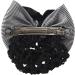 Lodokdre Faux Rhinestone Decor Ruched Bow Hair Snood Net Bun Cover White Black - Buy Online on GoSupps.com