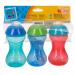 Nuby 3 Piece No-Spill Easy Grip Cup with Soft Flex Spout Clik It Lock Feature Boy 10 Ounce (Pack of 3) - Buy Online on GoSupps.com