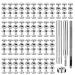 TLKKUE 50 Sets Leather Snap Fasteners Kit 10mm Silver Metal Snap Buttons kit Stainless Steel with 4pcs Snap Fastener Installation Tools for Sewing Clothing  Bracelets  Jackets  Bags Belt  DIY Crafts