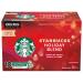STARBUCKS K-Cup Roast Ground Coffee Holiday Blend Carton 115 g Holiday Blend 10 Count (Pack of 1)