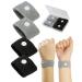 Travel Sickness Bands 2 Pairs Motion Sickness Wristbands for Kids and Adults-Motion Sickness Bands-Anti Nausea Wristbands-Nausea Bands for Morning Car Travel Sea Sickness Black+gray