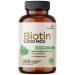 Futurebiotics Biotin 5000 MCG Supports Healthy Hair Skin Nails & Energy Production Non-GMO 360 Vegetarian Tablets (1 Year Supply)