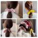 JIRIS Satin Silk Hair Scrunchies Bunny Ear Bow Set - 6 Pcs Elastic Hair Ties for Women - Accessories - Buy Online on GoSupps.com