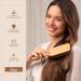 Bamboo Hairbrush with Natural Pins - Eco-Friendly Paddle Brush for Detangling Anti-Frizz & Curling | Sustainable Wood Hair Brushes - Buy Online on GoSupps.com