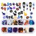 Halloween Nail Sequins 1 Box 12 Grids Ghost Witch Skeleton Spider Pumpkin Cat Nail Glitter Flakes Halloween Skull Nail Art Glitter Nail Accessories for Women Girls Nail Art Design Decoration
