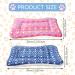 Hileyu 2 PCS Small Animal Plush Bed Warm Cat Dog Blanket Sleeping Pad Pet Pad Fluffy Bed Mat for Guinea Pig Hamster Rabbit Kitten Bunny Chinchilla Squirrel Hedgehog 11 x 11in (Pink dark blue) - Buy Online on GoSupps.com