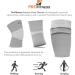 ProFitness Bamboo Knee Sleeves (One Pair) - Joint & Arthritis Pain Relief for Running, Post-Surgery Recovery - Medium Gray - Buy Online on GoSupps.com