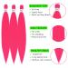 Rose Pink Pre Stretched Braiding Hair Extensions 26inch 3packs - Yaki Texture Crochet Hair Braids - Buy Online on GoSupps.com