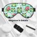 Double-Sided Kawaii Frog & Flowers Eye Mask - Unisex Sleep Shade Cover for Ultimate Comfort - Buy Online on GoSupps.com