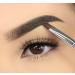 Impora London Angled Eyeliner/Brow Makeup Brush | Flat with Angled Tip for Winged Liners - Ideal for Eyes & Brows - Works with Gel, Cream, or Powder - Buy Online on GoSupps.com