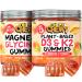 OH MY CHEWY Magnesium + D3K2 Gummies Bundle 2 Bottles (60 Each) Peach Mango