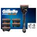 Gillette Fusion 5 ProGlide razor for men with trimmer blade for precision and glide coating razor + 6 razor blades