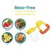 Baby Fruit Feeder Pacifier (2 Pack) for Toddler | BPA Free Silicone Teether | Soothing Gum Relief | Infant Teething Toy with Various Nipple Sizes - Buy Online on GoSupps.com