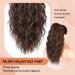 PORSMEER Ponytail Extension 18 Inch Claw Multi Layered Clip on Ponytail Extension for Women Long Curly Wavy Hair Extensions Natural Fluffy Synthetic Clip in Hairpiece for Daily Use (Chocolate Brown) - Buy Online on GoSupps.com