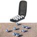 Premium Pearl Boules Balls Set - 8 Metal & 1 Wooden Ball for Boules & Boccia Game | Perfect Gift for Men - Includes Spacer & Bag - Buy Online on GoSupps.com