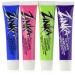 Zinka Colored Sunblock Zinc Waterproof Nosecoat 4 Pack Bundle .6oz Tube - Blue/Pink/Green/Purple