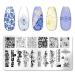 Nature Theme Nail Stamping Plates Set - 6pcs Leaf, Flower, Snake Images | Christmas Nail Art Kit - Nature-02 | 4.72 x 2.36 Inches - Buy Online on GoSupps.com