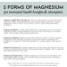 Just Ingredients Magnesium Complex - Five Bioavailable Forms for Relaxation Sleep Mood Support - 60 Capsules - Buy Online on GoSupps.com