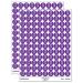 Sniggle Sloth Toothbrush and Toothpaste Dentist 200+ Round Stickers - Matte Finish - 0.50" Size - Purple