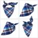 WOVTE 8 Pack Triangle Dog Bandana Reversible Plaid Painting Bibs Scarf Washable and Adjustable Kerchief Set for Dogs Cats Pets - Buy Online on GoSupps.com