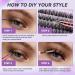 320 PCS Fluffy Lash Clusters - 3D Volume Faux Mink Eyelashes with Invisible Band | 10-16mm Wispy Eyelash Extensions for Easy Application - Buy Online on GoSupps.com