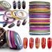 Matte Nail Art Striping Tape Set - 37 Rolls in Gold, Silver, and Black - 1mm, 2mm, 3mm Lines for Design - Nail Decals and Strips - Buy Online on GoSupps.com
