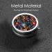 Colorful Mini Portable Metal Pill Box - Round 3-Compartment Design for Travel | Ideal for Small Pills - Black - Buy Online on GoSupps.com