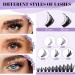 Lash Clusters DIY Individual Lashes 300 PCS False Eyelash Cluster Volume Extensions - D Curl Lash Clusters DIY Extensions at Home (50D-0.07D 9-16MIX) - Buy Online on GoSupps.com
