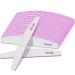 Professional Nail Files 25pcs 100/180 Grit for Acrylic Nails Double Sided Emery Board for Nails Coarse Washable Nail Files for Acrylic Nails & Natural Nails 25 Pack Fine Grit Nail File Moon 100/180 25pcs