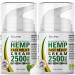 Hemp Cream by Eclipse - Non-Greasy Targeted Long-Lasting Relief - Natural Hemp Extract Cream - Made in USA - 2 Pack