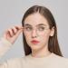 Buy JF2403 Clear Lens Round Glasses for Women - Stylish Metal Frame Prescription Eyewear | International Shipping Available - Buy Online on GoSupps.com