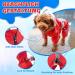 Slowton Waterproof Dog Raincoat - Reflective Hooded Jacket for Small Medium & Large Dogs | Windproof & Lightweight | Red (M 35cm Back Length) - Buy Online on GoSupps.com
