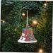 Buy Abaodam 2-St Bell Pendant - Wrought Iron Christmas Decoration - Santa & Snowman Bells - Metal Tree Bells (7x7cm Set of 2) | International Shipping Available - Buy Online on GoSupps.com