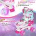 Rosyou Kids Roller Skates with Light Up Wheels | Adjustable Sizes for Girls Boys Beginners | Sports Protective Gear Included | Toddler Skating Shoes in Pink - Medium (13C-3Y US) - Buy Online on GoSupps.com