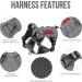 OneTigris FIRE Watcher Tactical Dog Harness - MOLLE Training Vest for Service Dogs | 1000D Nylon (Small Gray) - Buy Online on GoSupps.com