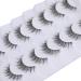Eyelashes Wispy Natural Lashes 12mm Short Mink Eyelashes Pack 5D Strip Fluffy Volume Handmade False Eye Lashes (Clear Band Soft) Clear Band_12mm Short