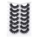 Mink Lashes - PHKERATA 6D Wispy Dramatic False Eyelashes Pack (7 Pairs) - 20MM C Curl Thick Volume for Fluffy, Long and Dramatic Eye Look - Buy Online on GoSupps.com
