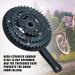 ColouredPeas Square Cone Mountain Crankset - 6/7/8 Speed Universal Crank Set for Mountain Bikes - 170mm Crank Arm - Buy Online on GoSupps.com