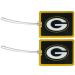 NFL Bay Packers Vinyl Luggage Tag, 2pk, Green, One Size