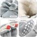 EDOTON Unisex Newborn Winter Boots | Warm Non-Slip Sole Bootie Socks 0-6 Months Gray - Buy Online on GoSupps.com