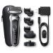 Braun Series 7 7027cs Electric Razor for Men - Waterproof Foil Shaver with Beard Trimmer, Rechargeable & Travel Case - Silver - Buy Online on GoSupps.com