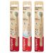 Bamboo children's toothbrushes 6 + environmentally friendly soft toothbrush bristles for gentle cleaning travel toothbrush manual for children bamboo toothbrush biodegradable handle recyclable +