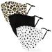 Weddingstar 3 Pack Washable Cloth Face Mask Reusable and Adjustable with Filter Pocket 3 count (Pack of 1) Animal Print