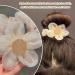 1 Piece Of Camellia Hair Clip 1 Piece Of Flower Hair Tie Handmade Hair Clip For Girls Flower Girl Hair Accessories Hair Clip For Girls Flower Hair Clip White Flower Hair Clip - Buy Online on GoSupps.com
