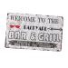 ABOOFAN 1pc Bar& Metal Welcome Posters Retro Art Crafts To Tin Poster Delicate Signs Bar Grill