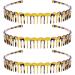 Zac's Alter Ego Set of 3 Strong Tortoiseshell Plastic Teeth Comb Hair Alice Headbands/Alicebands