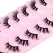 GVEFETIEE 5D Mink Half False Eyelashes - Natural Wispy Cat Eye Extension Pack (8 Pairs) - Buy Online on GoSupps.com