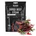 The Meat Makers Peppered Beef Jery Steak (100g) - dried beef steak protein -rich beef D rrfleisch dry meat for people dry meat beef jerky snack.2. Peppered 100g