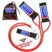 Bucwild Sports Baseball Resistance Bands Youth & Adult Athletes Safely Improve Pitching Throwing Batting & Arm Strength Used by Pitchers Quarterbacks Volleyball Basketball Red Band (Ages 13 & Up)